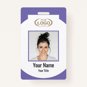 Employee Photo And Name With Company Logo Deluge ID Badge