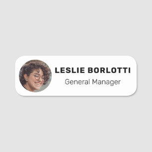 Employee Photo Baby Haircut Salon Safety Name Tag