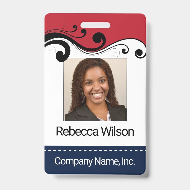 Employee Photo Badge ID Badge (Front)