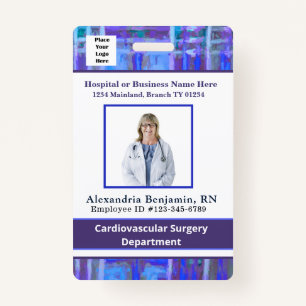 Employee Photo Bar Code Logo ID Business ID Badge