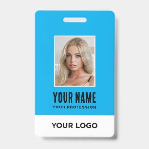 Employee Photo ID Company Bold Security Badge