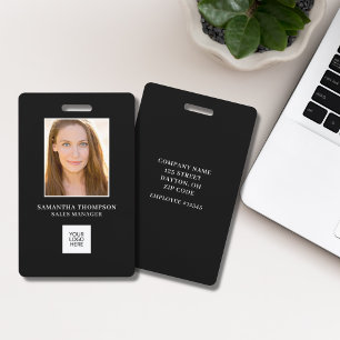 Employee Photo ID Company Logo Badge ID Badge