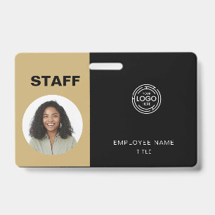 Employee Photo ID Company Logo Staff Badge