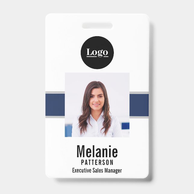 Employee Photo ID Company Security Badge (Front)