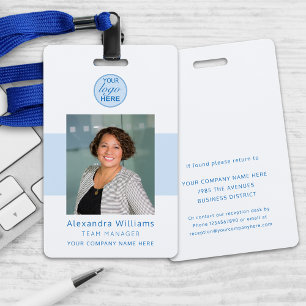 Employee photo ID Company Security Personalised Badge