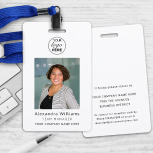 Employee Photo ID Corporate Logo Security ID Badge