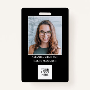 Employee Photo ID Logo QR Code Badge ID Badge