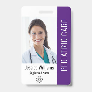 Employee Photo ID With Custom Details Badge