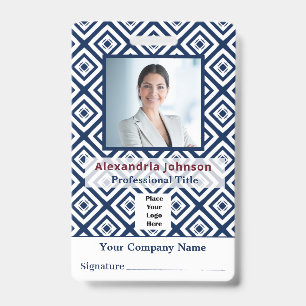 Employee Photo Identification ID Custom Card Badge