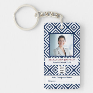Employee Photo Identification ID Custom Card  Key Ring
