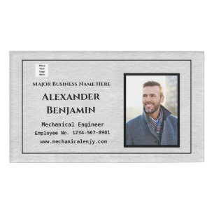 Employee Photo Identification ID Custom  Name Tag