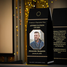 Employee Photo Logo Gold Personalise Favours