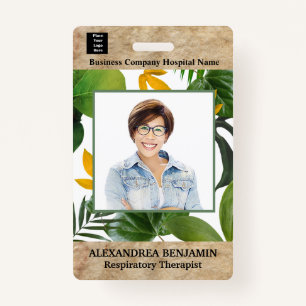 Employee Photo Medical ID Card Logo Personalised  ID Badge