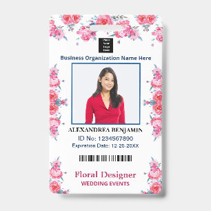 Employee Photo Name ID Card Custom  Badge