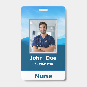 Employee Photo Name Nurse ID Badge
