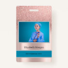 Employee Photo Rose Gold Glitter