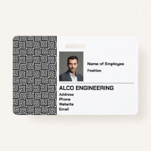 Employee Photo Security Badge ID Badge