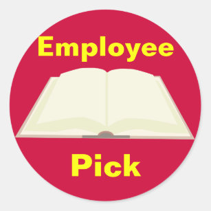 Employee Pick Book Promo Classic Round Sticker