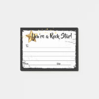 Employee recognition award great job post-it notes