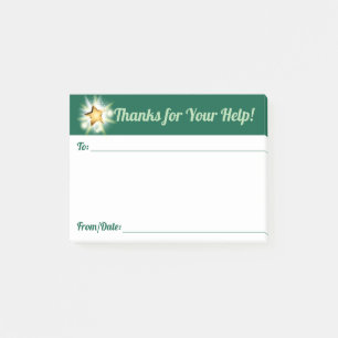 Employee recognition award thank you notes