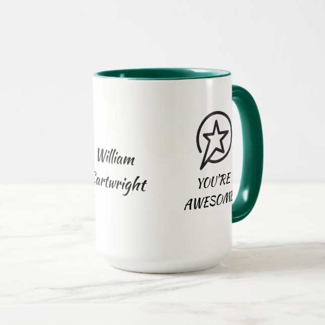Employee Recognition Personalised Mug (Front Right)