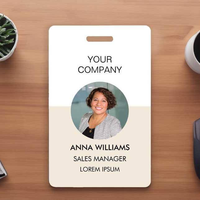 employee round Photo ID ID Badge (Creator Uploaded)