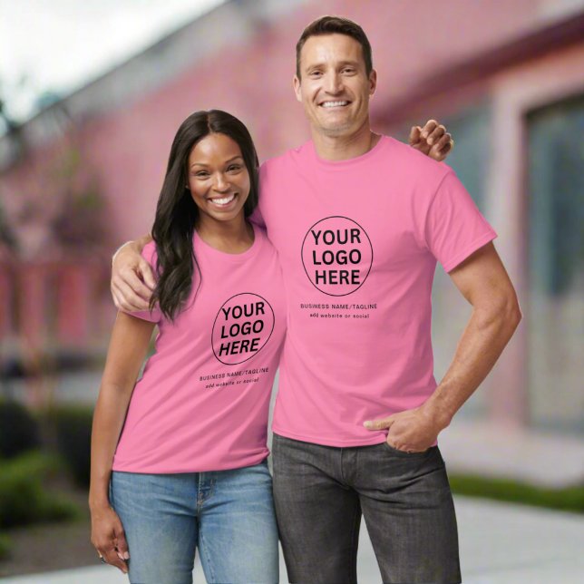 Employee Staff Uniform Unisex Business Logo  T-Shirt (Creator Uploaded)