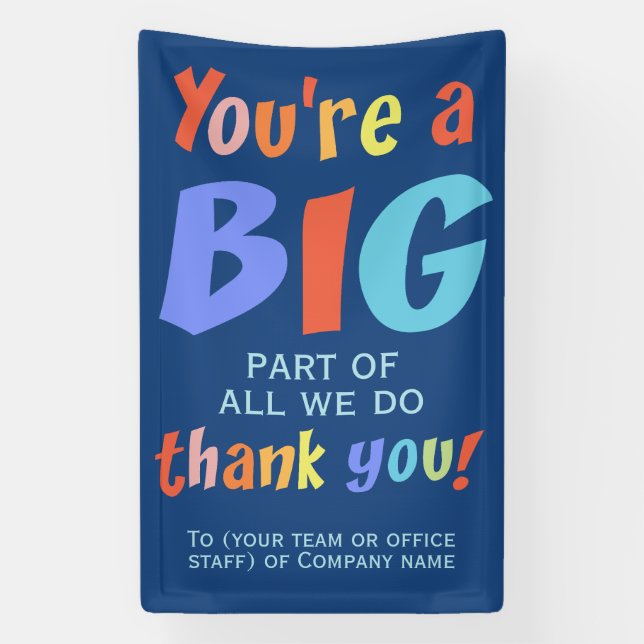 Employee Team Thank You Company Banner (Vertical)