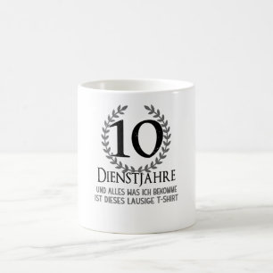 Employees 10 Year Company Anniversary Company Coffee Mug