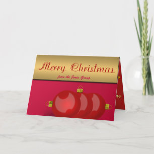 Employer, Project Manager, Team Leader Christmas Holiday Card