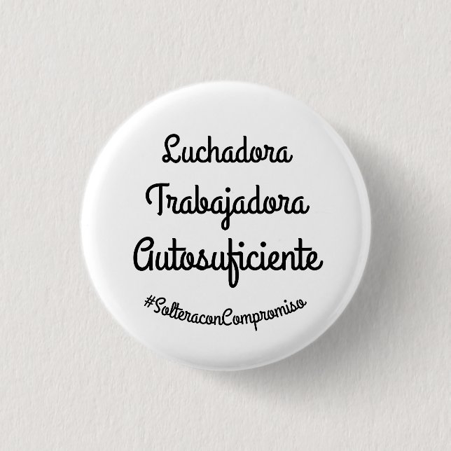 empoderamiento 3 cm round badge (Front)