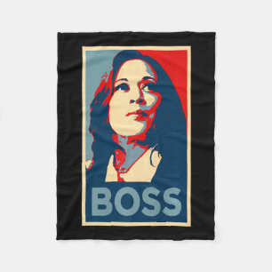 Empower Boss Kamala Harris Hope Poster 47 Rally Wo Fleece Blanket