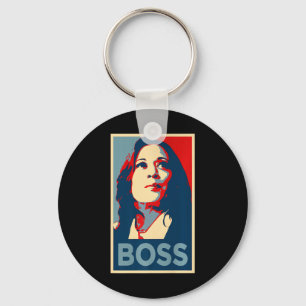 Empower Boss Kamala Harris Hope Poster 47 Rally Wo Key Ring