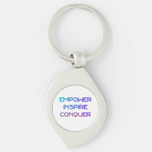 Empower Inspire Conquer Key Ring
