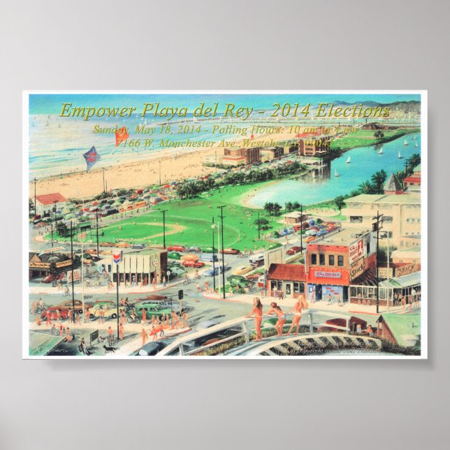 Empower Playa del Rey – 2014 ¼ Inch Border Poster (Front)