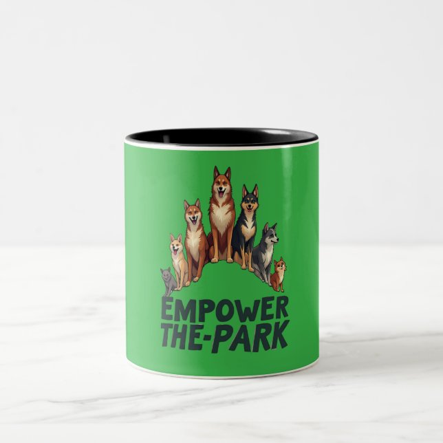 Empower the Park – Community Unity Two-Tone Coffee Mug (Center)