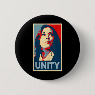 Empower Unity Kamala Harris Hope Poster 47 Rally W 6 Cm Round Badge