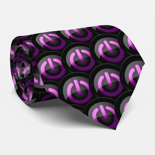 Empower Your Journey: On-Off Power Button Tie (Rolled)