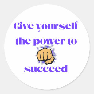 Empower Yourself Classic Round Sticker
