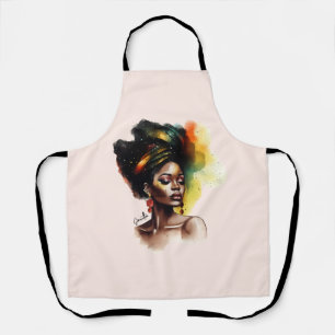 Empowered African-American Woman (2) Apron