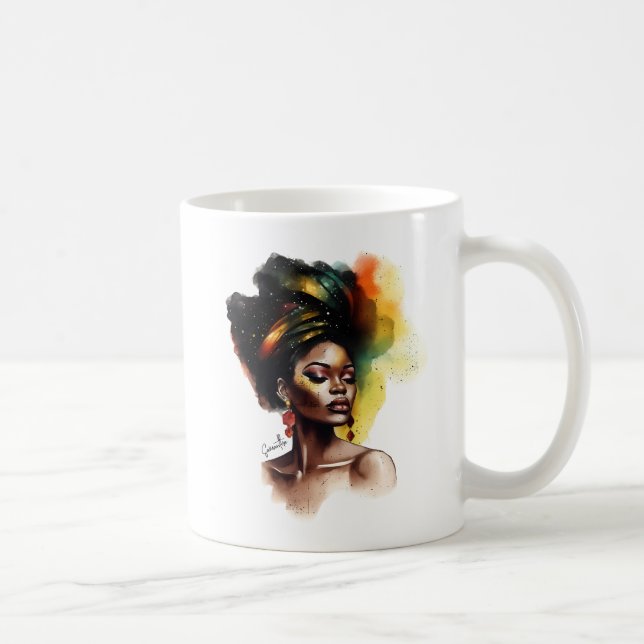 Empowered African-American Woman (2) Coffee Mug (Right)