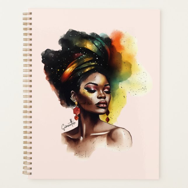 Empowered African-American Woman (2) Planner (Front)
