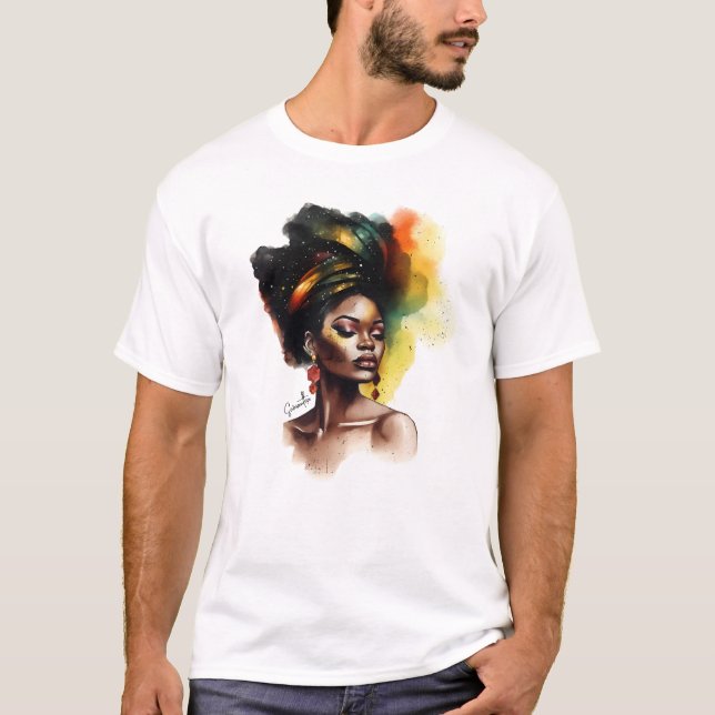 Empowered African-American Woman (2) T-Shirt (Front)