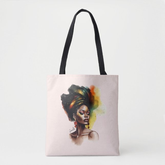 Empowered African-American Woman (2) Tote Bag (Front)