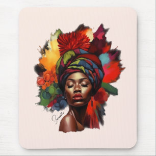 Empowered African-American Woman Mouse Pad