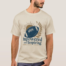 Empowered and Inspiring Football T-Shirt