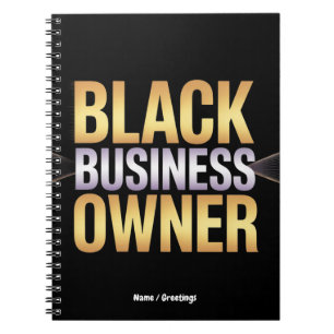Empowered Black Business Owner Women Celebrating  Notebook