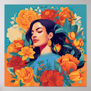 Empowered Mexican-American Woman Print