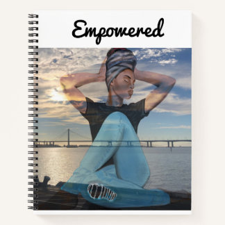 Empowered one breath at a time Notebook