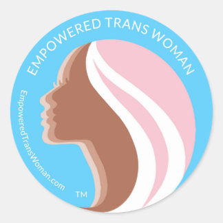 Empowered Trans Woman 3" Sticker (#A) Sheet of 6